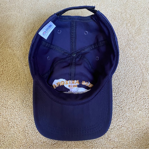 USS Arizona BB39 Pearl Harbor Hawaii Navy Blue Adjustable SnapBack Hat Made USA - Picture 9 of 10